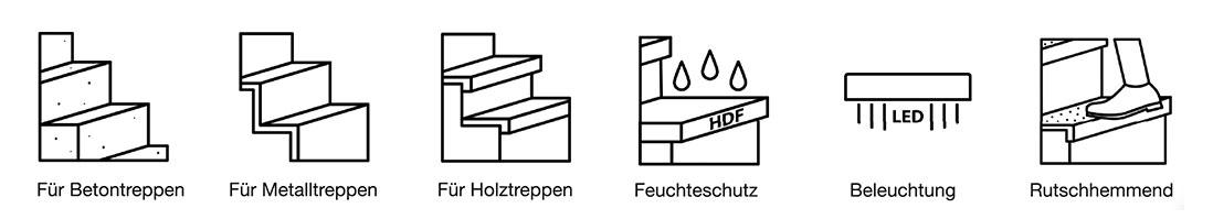 Laminatstufen Treppenstufenfuer alle Treppen geeignet